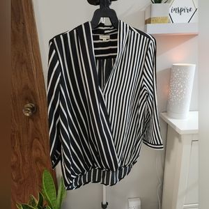 Black & White Striped Blouse